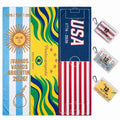 CoolChill Soccer Fan Cooling Towel  Kit with EVA Pouch & Carabiner 3 pack
